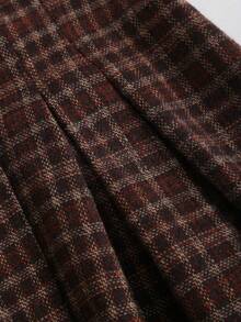 Sweetra Brown Floral Print Dress, Women's Winter Party Dress, New Year Outfit, Thanksgiving Dress, Elegant Party Dress, Spring/Autumn/Winter, Suitable For Party, Commute, Daily, Travel, Vacation, Tie Bow, A-Line, Pleated Dress, Square Neck, Sleeveless, Women Short Dress