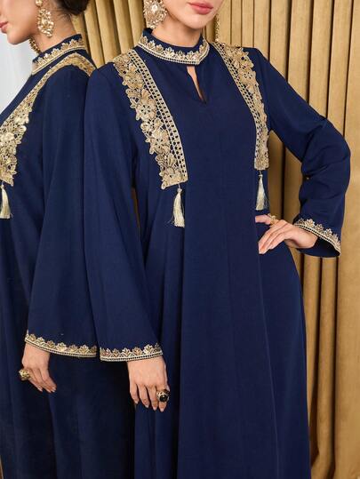 Al Najma Nuevo vestido elegante de estilo árabe para fiestas y banquetes para mujeres