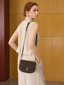 MOTF PREMIUM WOMEN'S COMMUTE SIMPLE FASHION FLAP BAG - Green - View 7