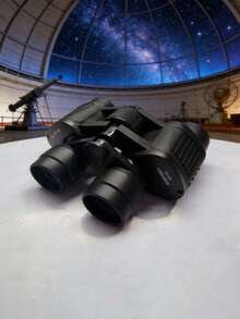 90x90双筒望远镜，高清专业户外旅行望远镜，强力狩猎望远镜，徒步旅行和观鸟望远镜 - 黑色 - 查看 7