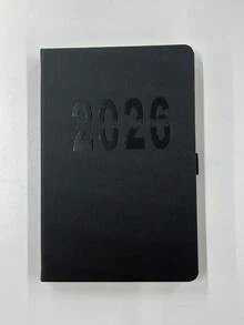 2026 New Calendar Log Self Discipline Check In Time Management One Page One Day 365 Days Plan Book Comes With 5 Plan Stickers A5 Plan Notebook Learning Start Gift Suitable For Work And Study, School Supplies,Back To School