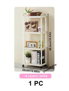 1 Kệ lưu trữ di động nhiều tầng có bánh xe, xe đẩy tay đa chức năng, kệ đựng đồ chơi trẻ em, giá sách tối giản, kệ đựng đồ ăn nhẹ, kệ đựng mỹ phẩm trên bàn trang điểm, kệ đựng dụng cụ nhà bếp, xe đẩy phục vụ bằng nhựa đa chức năng, thích hợp cho phòng tắm, nhà bếp, phòng khách và phòng học, thích hợp cho việc lưu trữ và trang trí nhà cửa. - Nhiều màu - Xem 12