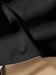 Attitoon Áo thun nữ dáng rộng, cổ tròn, tay ngắn, in họa tiết tiếng Anh, thích hợp cho mùa hè. - màu đen - Xem 4