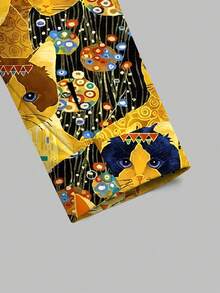 PopScrub Áo khoác cardigan nữ kiểu dáng thường ngày với họa tiết mèo hoạt hình graffiti màu vàng thanh lịch, phù hợp cho mùa xuân/hè, /Áo khoác đồng phục y tá in hình mèo, áo khoác đồng phục y tá nữ, trang phục chủ đề mèo - Nhiều màu - Xem 5