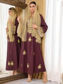 Al Najma 女士土耳其长款连衣裙和阿拉伯传统长袍