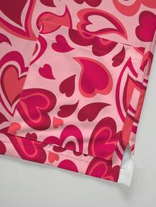 PopScrub 加大码夏季制服上衣，休闲爱心卡通印花护士衬衫（女款） - 彩色 - 查看 5