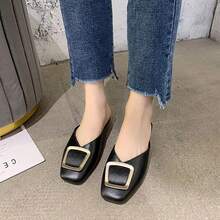 女士平底鞋 - 黑色 - 查看 3