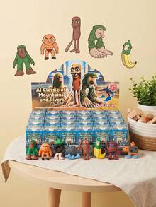 POKOJA LAND - BESTSELLERS Shanhaijing 24 Random Hand-Made Cartoon Character Blind Box Set-PVC Backpack Buckle Pendant, Shanhaijing Surprise Box, Very Suitable For Easter, Mother's Day, Halloween, Christmas Gifts, Friends And Family Holiday Gift Set | Cartoon Character Pendant | PVC Hand-Made Set