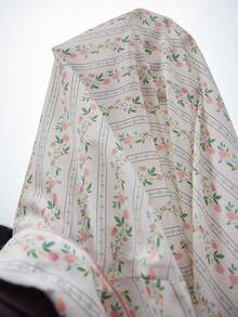 Áo ngủ nữ cỡ lớn CottageSlumber, cổ cài khuy phía trước, in hoa, tay ngắn, thích hợp cho mùa hè. - Màu be - Xem 8