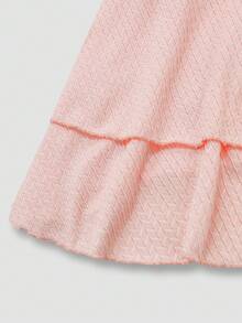 Sweetra Plus Size Women's Sweet Cute Textured Fabric Starfish Decor Camisole Dress + Swim Shorts 2 Piece Set, Summer Beach Vacation Swimming Dress Bikini Dress Skirt Swimsuit Bathing Suits For Women Pink