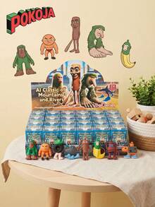 POKOJA LAND - BESTSELLERS Shanhaijing 24 Random Hand-Made Cartoon Character Blind Box Set-PVC Backpack Buckle Pendant, Shanhaijing Surprise Box, Very Suitable For Easter, Mother's Day, Halloween, Christmas Gifts, Friends And Family Holiday Gift Set | Cartoon Character Pendant | PVC Hand-Made Set