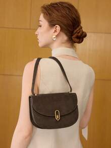 MOTF PREMIUM WOMEN'S COMMUTE SIMPLE FASHION FLAP BAG - Green - View 8