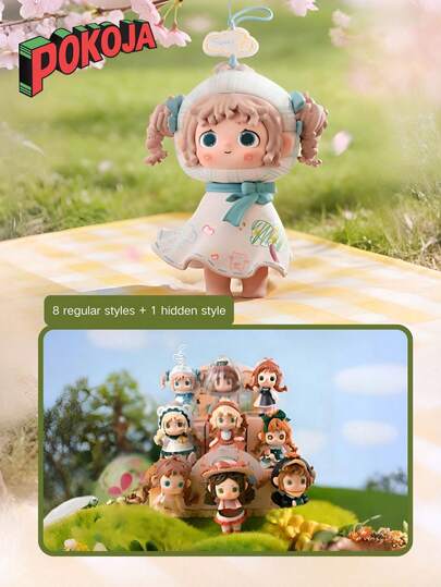 Svart lekande FuFu sommarstuga regnig dag solig serie snygg leksaksblindbox samlarobjekt, olika färger, skrivbordsdekorationer, lämplig för bil- och heminredning, unika presenter för spelälskare och samlare, spelrumsdekoration, spelardesign, detaljerat hantverk