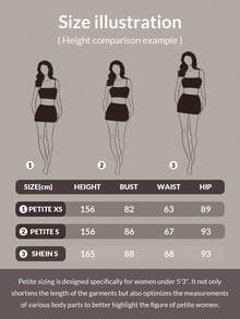 SHEIN PETITE High Waist Tapered Washed Denim Casual Pants - Light Grey - View 5