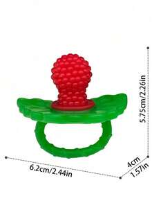 1PC Raspberry Teether Silicone Pacifier Teething Toy Freezable Baby Chew Toy Soothing Gum Relief For Infants - Multicolor - View 9