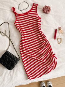 1pc Teenage Girls' Fresh & Sweet White Dress, Soft & Flowy Silhouette, Non-Fuzzy Lightweight Design, Suitable For Study, Outings, Campus And Other Spring Occasions - Multicolor - View 2