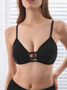 Ocili Sutien fără fereastră minimalist, de zi cu zi, pentru femei, în culoare uni