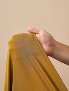 Zivah 女士纯色无袖褶皱极简连衣裙 - 黃色 - 查看 8