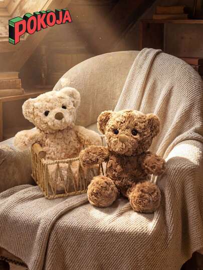 POKOJA LAND 30cm/11.81in Cute Teddy Bear Plush Toy Teddy Bear Stuffed Animals Plushies Decorate Creative Gifts For Kids Birthday Party Home Girls Room Decor Christmas Gifts Happy New Year Spring To Summer