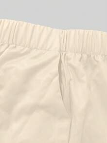 PopScrub Women's Cartoon Animal Print V-Neck Short Sleeve Pocket Scrub Top & Split Hem Pants Uniform Set, Fashion For Spring/Summer - Multicolor - View 4