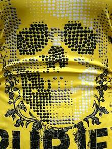 EgrlEra Women's Asymmetrical Hem Printed Long Sleeve Crew Neck T-Shirt, Military Green - Multicolor - View 7