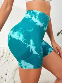 Easithlete Quần short thể thao không đường may, cạp cao, co giãn, ôm bụng dành cho nữ - Nhiều màu - Xem 6