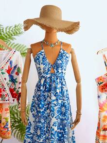 Travachic Women's Beach Vacation Casual Printed Dress - Multicolor - View 3