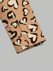 PopScrub 女士休闲爱心印花开衫外套，适合搭配护士服，春夏款