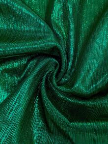 Olithes Women's Fashionable Pleated Cropped Fitted Tank Top, Summer Green Shimmer Top Green Top Women Green Tops Emerald Green Top Bow Shoulder Top - Green - View 7