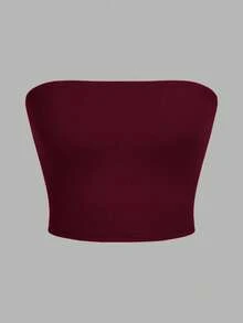 SHEIN EZwear 3 chiếc áo ống ôm sát dáng casual dành cho nữ, thích hợp cho mùa hè - Nhiều màu - Xem 4