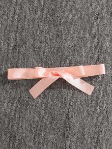 SHEIN Glamorique Kids 年轻女孩纯色圆领长袖休闲网纱拼接优雅连衣裙 - 彩色 - 查看 6