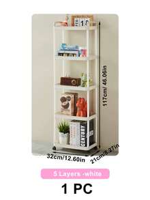 1 Kệ lưu trữ di động nhiều tầng có bánh xe, xe đẩy tay đa chức năng, kệ đựng đồ chơi trẻ em, giá sách tối giản, kệ đựng đồ ăn nhẹ, kệ đựng mỹ phẩm trên bàn trang điểm, kệ đựng dụng cụ nhà bếp, xe đẩy phục vụ bằng nhựa đa chức năng, thích hợp cho phòng tắm, nhà bếp, phòng khách và phòng học, thích hợp cho việc lưu trữ và trang trí nhà cửa. - Nhiều màu - Xem 16