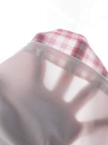 2件套女童休闲白色短袖上衣和粉色格子裤家居服套装，舒适百搭，适合日常穿着，春夏款 - 粉色 - 查看 12