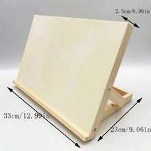 1 Pc Foldable & Adjustable Wood Art Easel - Desktop Sketch & Painting Stand With Tilting Board - 23*33*2.5CM - View 8