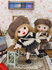 Kawaii Dolls & Action Figures - Movable Joints, Changeable Outfits, Accessories. Perfect Cute Gifts For Friends, Japanese Korean Style Collectibles - Multicolor - View 2