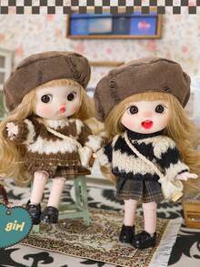 Kawaii Dolls & Action Figures - Movable Joints, Changeable Outfits, Accessories. Perfect Cute Gifts For Friends, Japanese Korean Style Collectibles - Multicolor - View 6