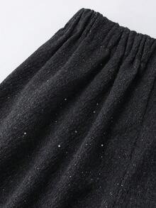 Franclia Women's Grey Woven Fabric Mini Party Shorts With Rhinestone Details Women's Summer Go Out Party Wear - Grey - View 6