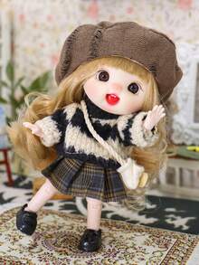 Kawaii Dolls & Action Figures - Movable Joints, Changeable Outfits, Accessories. Perfect Cute Gifts For Friends, Japanese Korean Style Collectibles - Multicolor - View 4