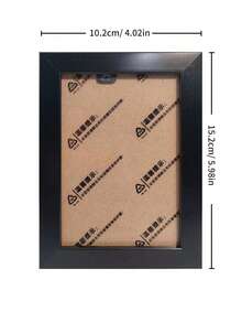 1pc Black Wall-Mounted Photo Frame, Creative - Black - View 5