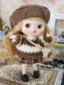 Kawaii Dolls & Action Figures - Movable Joints, Changeable Outfits, Accessories. Perfect Cute Gifts For Friends, Japanese Korean Style Collectibles - Multicolor - View 5