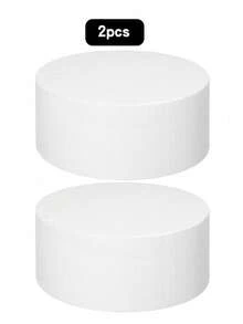 用于婚礼装饰、插花和节日工艺品的泡沫圆柱体 - 多功能道具，可用于背景、节日中心和花束 - 圓形白色泡沫 - 查看 12