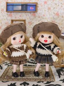 Kawaii Dolls & Action Figures - Movable Joints, Changeable Outfits, Accessories. Perfect Cute Gifts For Friends, Japanese Korean Style Collectibles - Multicolor - View 1