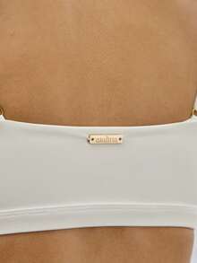 Aralina 无缝修身短款运动吊带衫 - 白色 - 查看 4