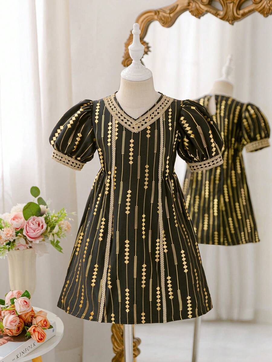 Glamorique Kids 少女连衣裙，优雅节日礼服，适合正式场合