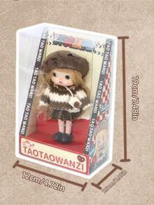 Kawaii Dolls & Action Figures - Movable Joints, Changeable Outfits, Accessories. Perfect Cute Gifts For Friends, Japanese Korean Style Collectibles - Multicolor - View 3