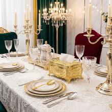 SHEIN 1 Stück vintage Taschentuchbox, für Festlichkeiten, Wohnaccessoires, Tisch, Wohndekoration, Heimorganisation und Lagerung, Raumdekoration, Schlafzimmerdekoration, Küchenausstattung, Küchenutensilien, Küchenorganiser, Reisen, Feiertage - Gold - Übersicht 6