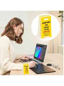 2/1pc Humor Office Decorations "Sometimes You Forget You Are Amazing, This Is A Reminder For You" Acrylic Table Sign - Funny Office Decoration Accessories - Perfect Gift For Friends/Coworkers/Family/Classmates - Style 2 - View 7