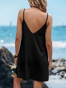 Sylviya 女士休闲印花迷你连衣裙，适合秋冬春季及度假穿着 - 彩色 - 查看 2