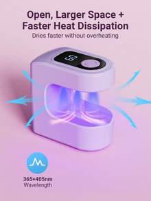 Teckwe Rechargeable Mini UV LED Nail Lamp With Dual Timer 30S/60S - Portable Cordless Gel Polish Dryer, Long-Lasting Battery, Fast Curing, Compact Design For Home & Salon Use, Manicure Tools - Multicolor - View 3