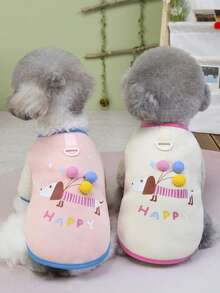 PETSIN Áo khoác và áo hoodie nhung mềm mại mùa Thu/Đông cho thú cưng – Áo len ấm áp mềm mại với khóa cài tiện dụng cho chó, mèo và các động vật nhỏ, thích hợp mặc trong nhà và ngoài trời. - Nhiều màu - Xem 3